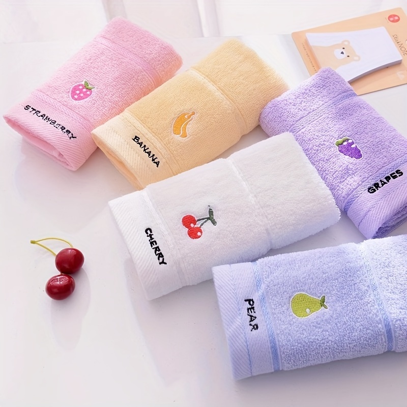 Cloth Face Mask Washable - 3 handdoeken met fruitmotief in willekeurige