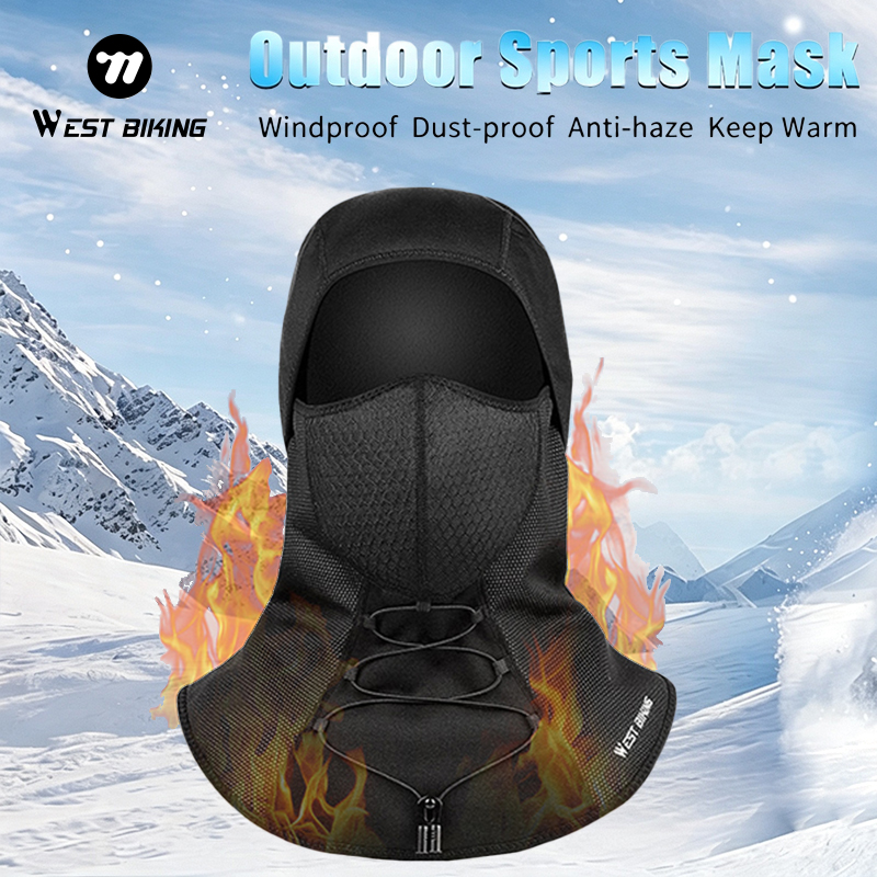 Anti Pollution Mask - WEST BIKING Winter Balaclava Fietsmasker Fleece
