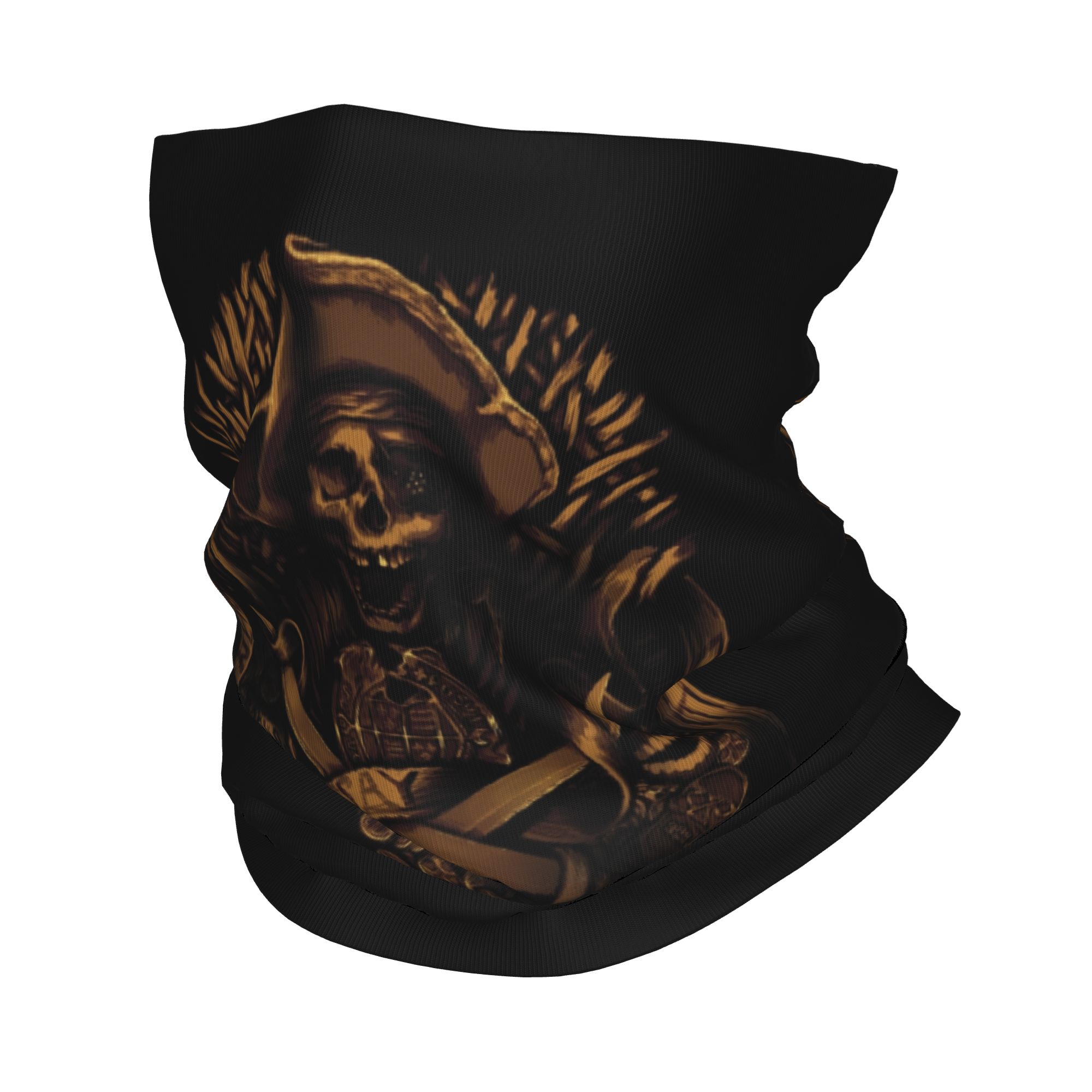 Neck Gaiter Face Cover - Custom Never Say Die Piraten Schedel