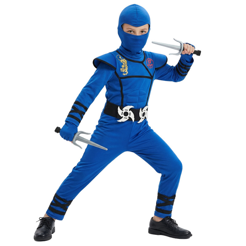 Zwart en blauw Ninja-kostuum v - Black Face Mask Pack recensie en prijs
