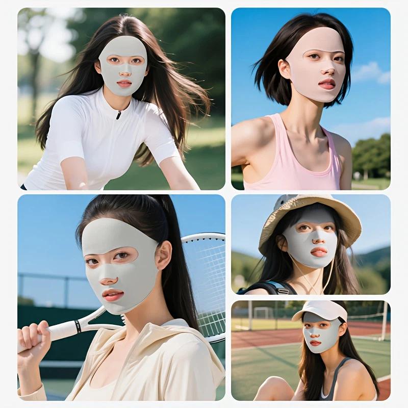 Effen kleur ademend zonnebrand - Sports Mask Breathable recensie en prijs