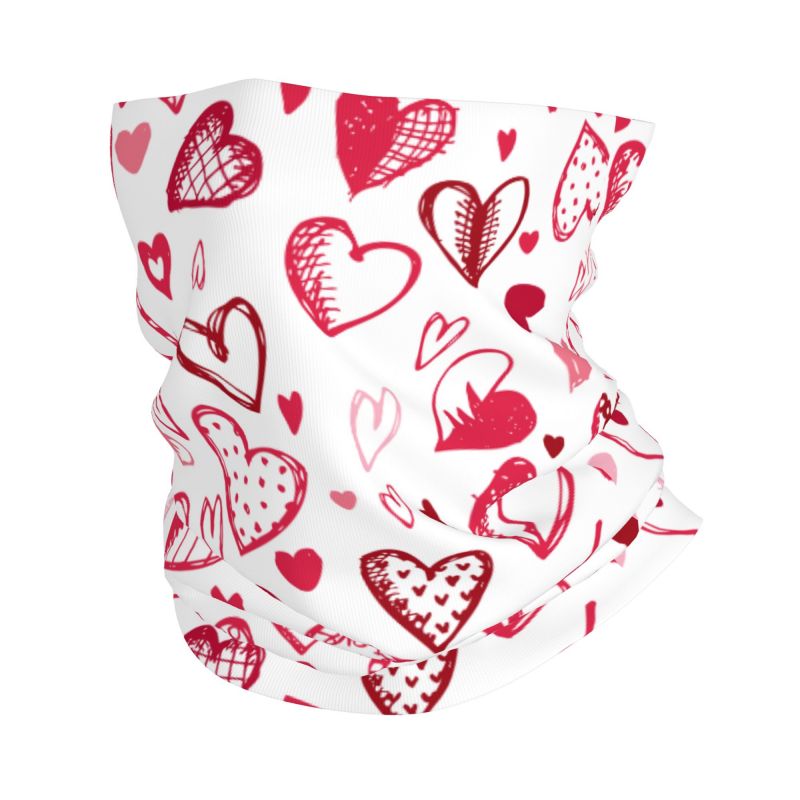 Roze Rode Liefdesharten Bandan - Neck Gaiter Face Cover recensie en prijs