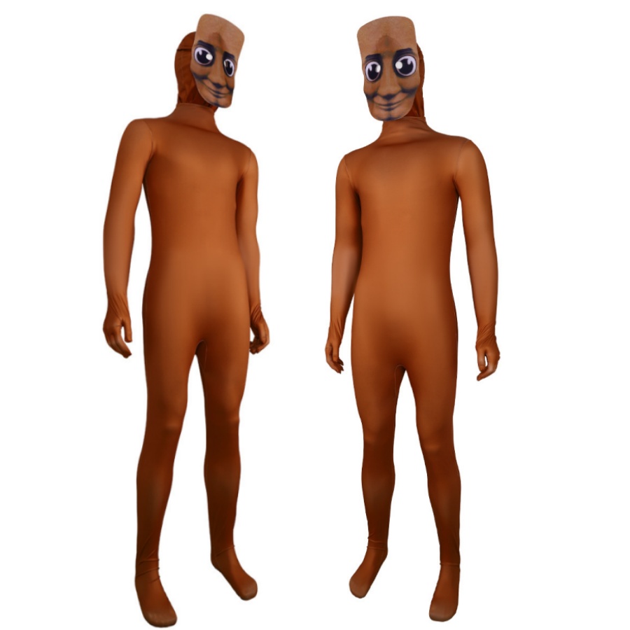 Geel bodysuit party cosplay ko - Kids Face Mask recensie en prijs