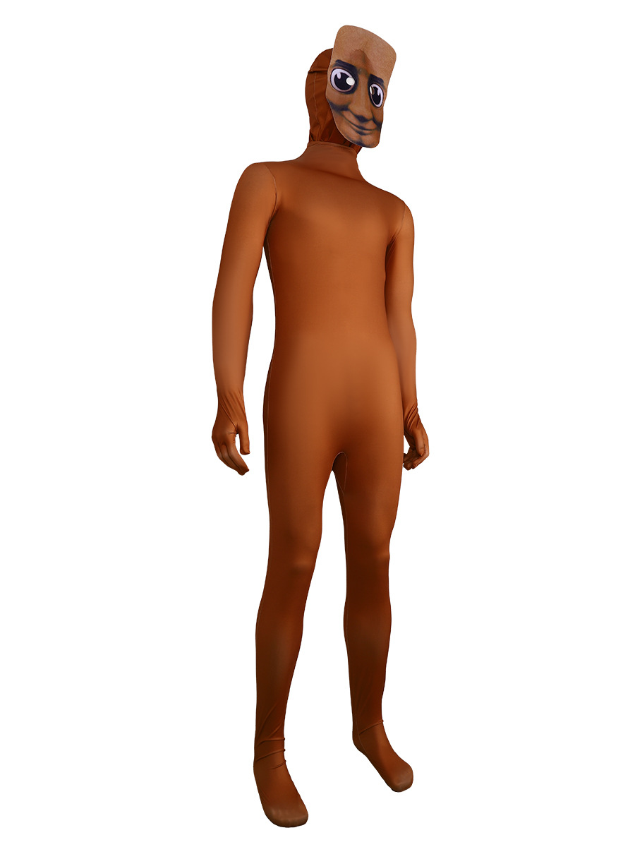 Geel bodysuit party cosplay ko - Kids Face Mask recensie en prijs