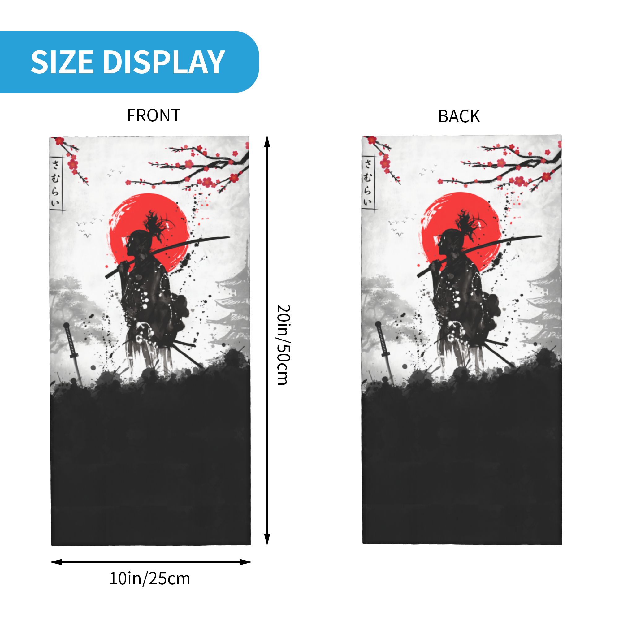 Japanse Samurai Warrior Bandan - Neck Gaiter Face Cover recensie en prijs