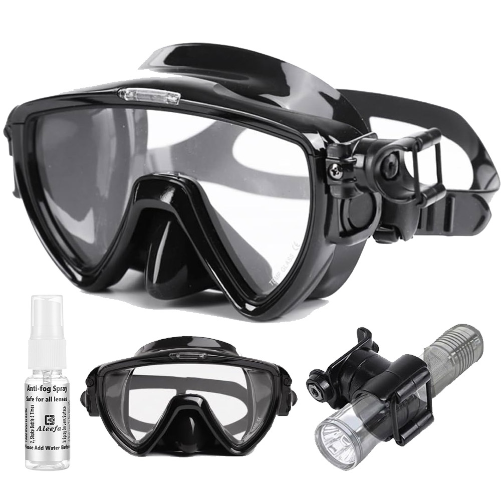 Duikmasker met zaklampbevestig - Silicone Mask Bracket recensie en prijs